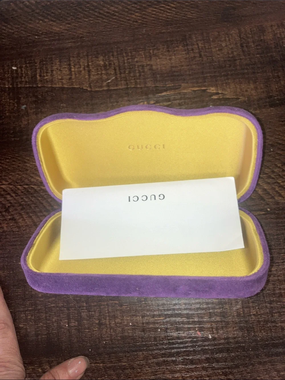 Gucci Purple Velvet Eyeglass Case